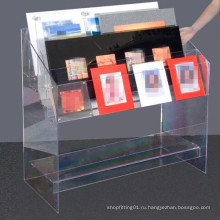 Акриловая подставка для дисплея / акриловый дисплей для книги, журнала (MDR-046)